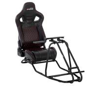 Amstrad AMS-Racing-Pro Siège de simulateur Course avec Support pour Volant & Levier de Vitesse - Confort Baquet et Châssis Acier