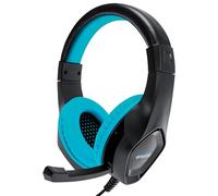 Casque Pro Gamer Amstrad AMS H888 BLUE 40mm Power Bass avec micro intégré, réglage volume