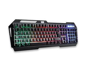 Amstrad Clavier Pro Gamer AMS KEY007 USB, Rétro-éclairage RVB, 19 Touches Anti ghosting, 12 raccourcis multimédia. AZERTY