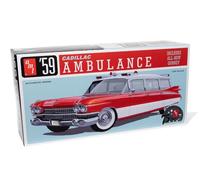 AMT 1959 Cadillac Ambulance w/Gurney Kit de Maquette à l'échelle 1:25