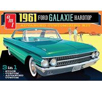 AMT Ford Galaxie 1961 Hardtop Model Kit (AMT1430) - Pièces de modèle en plastique, feuille de décalcomanie, instructions - Adulte, échelle 1:25, jaune, assemblage manuel, pas besoin de piles