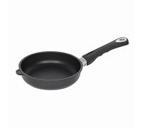 AMT Gastroguss 2059561 Poêle à Frire Plat Rond Fonte d'Aluminium Noir/Gris 20 cm