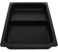 AMT Gastroguss Gastronorm AMZN-I-55333GS Récipient haut à segments divisés GN 1/1 (lisse/fond grill), convient à l'induction, 53 cm x 32,5 cm, hauteur 5,5 cm, sans poignées, revêtement anti-adhésif