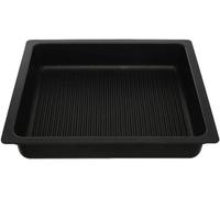 AMT Gastroguss Gastronorm Récipient haut GN 2/3 avec fond grill, compatible induction, 35,4 cm x 32,5 cm, hauteur 5,5 cm, sans poignées, revêtement antiadhésif Lotan, grill AMZN-I-53733