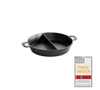 AMT Gastroguss « Klaus Grillt » Poêle pour barbecue et jardin avec barre centrale Ø 50 cm de haut, 7 cm de haut, fonte d'aluminium avec finition antiadhésive Lotan®, AMZN-KG-750S