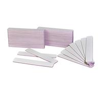 AMT Lot de 50 limes à ongles blanches géantes pour ongles en acrylique, limes émeri pour ongles, grain 60/60 (50 limes à ongles) (grain 60/60 (Jumbo, rose)