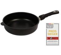 AMT Sauteuse Haut 26 cm poignée Amovible antiadhésive Fonte d'aluminium Hauteur 7 cm