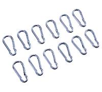 Amtech Lot de 12 mousquetons 5 x 50 mm