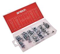 Amtech Lot de 120 vis auto-perceuses S6295 en acier au carbone avec étui de rangement