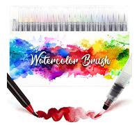 Amteker 24 + 2 Feutre Aquarelle, Brush Pen, Stylo Aquarelle Peinture, Feutre Pinceaux Pour Coloriage Enfants & Adulte