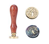 Amtol Kit de cachet de cire pour corbeau, motif étoilé, vintage, personnalisé, motif ciel étoilé pour lettres, cartes d'invitations, emballage cadeau