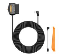 AMTOVL Câble d'alimentation OBD pour Dashcam 12V à 24V Connecteur USB Type-C avec Câblage 3,5m OBD Dash Cam Hardwire Kit Surveillance du Parking 24h/24 pour Voitures Camions Véhicules Éectriques