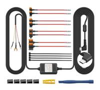 AMTOVL Kit de Câblage Caméra de Tableau Bord, Type C - Kit de Câblage USB Dash Cam 3 Fils Kit de Câblage de Caméra de Tableau de Bord USB-C avec Fusibles ACC 12 V/24 V à 5 V Protection Basse Tension