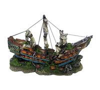 Amtra CROCI Galion sur Les Rochers Décoratif pour Aquariophilie Taille