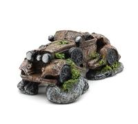 Amtra Deko Automobile Vintage Décorations pour Aquarium d'eau Douce et Marine en résine pour Aquariums et baignoires de Poissons Non Toxiques 10,7 x 17,5 x 7,5 cm