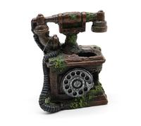Amtra Deko Téléphone Vintage - Décorations d'aquarium d'eau Douce et Marine en résine - pour Aquariums et baignoires de Poissons - Non Toxique - 12 x 6,5 x 12,5 cm
