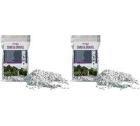 Amtra Gravel Noa - Gravier d'Aquarium Naturel, Sol Décoratif, Gros Grains Blancs Taille 4-8 Mm, Format, 5 kg (Lot de 2)
