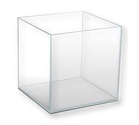 Amtra Nanoscaping - Tank Aquarium de 27L - Bac à Poisson en Verre Extra Clair 30 x 30 x 30 cm - Nano Aquarium pour Poissons Rouges ou pour Tortues d'Eau avec Tapis Amortisseur Inclus