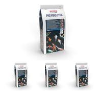 Amtra Pro Pod Stick - Aliment Complet pour Carpes Koï, Poissons Rouges d'Aquarium et Bassins d'Ornement, en Sticks Flottants des 12-14 mm, 2 L (Lot de 4)