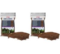 Amtra Quartz Céramisé Marron, Fond Naturel pour Aquariums d'eau Douce Ou Marins, Non Toxique, 1,6-2 mm, 5 kg (Lot de 2)