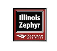 Amtrak llinois Zephyr Route Collector Edition Épingle à chapeau émaillée