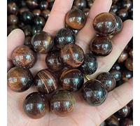 AMUCK Cristal naturel brut 20 mm Oeil de Tigre Rouge Naturel Boule de Pierre Boule de Cristal Décoration de la maison Pierres naturelles pour la maison (taille : 20 pcs)