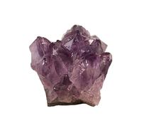 AMUCK Géode naturelle, améthyste, pierre brute, groupe de cristal, collection de spécimens minéraux de quartz, pierres naturelles pour la maison (ize : 300 g)