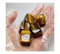AMUCK Pierre roulée œil de tigre cristal naturel de palmier de roche cube pour décoration maison