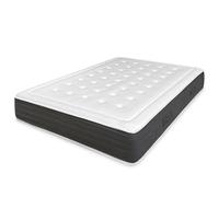 amuéblate online Flow Comfort+ Matelas à mémoire de Forme 150 x 200 cm, Multicouche, Hauteur 24 cm, fermeté Moyenne/Haute, Traitement Anti-acariens, antibactérien et hypoallergénique. Fabriqué en