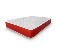 amuéblate Online Matelas à mémoire de Forme Visco Red réversible, fermeté Moyenne-élevée, Respirant, Anti-acariens, Anti-bactéries et hypoallergénique, Mousse à mémoire, Blanc, 135 x 180 cm