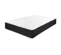 amuéblate online Matelas viscoélastique Venus réversible (Face Hiver-été) fermeté Moyenne-élevée, Respirant, acariens, Anti-bactéries et hypoallergénique, Mousse à mémoire de Forme, Blanc/Noir, 80x200