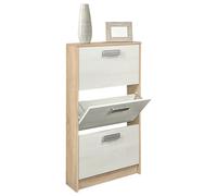 amuéblate online, Meuble à Chaussures avec 3 Portes, modèle Helsinki, Finition Couleur Puccini et Andersen, Bois, 108 cm (Hauteur) x 60 cm (Largeur) x 17 cm (Profondeur)