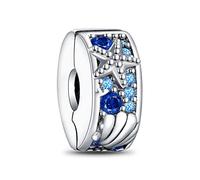 Amuefer 925 Argent Pur Charms éTé Mer Voyage Perles Pendentif, Baleines Et Dauphins Pendentif, Dames Bracelet Charms Perles Collier Pendentif Amis Famille Anniversaire Voyage Cadeaux Souvenirs