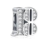 Amuefer Numéro Charms pour Bracelets Pandora et Colliers Argent Sterling Joyeux Anniversaire Perle Happy Birthday Charme Noël Bijoux Cadeaux pour Femme Fille Enfant
