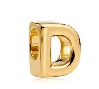 Amuefer Série lettre dorée S925, compatible avec les bracelets Pandora, un cadeau pour les femmes, les mères et les filles, y compris les anniversaires, la fête des mères et la Saint-Valentin., celui