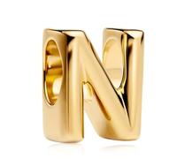 Amuefer Série lettre dorée S925, compatible avec les bracelets Pandora, un cadeau pour les femmes, les mères et les filles, y compris les anniversaires, la fête des mères et la Saint-Valentin., celui