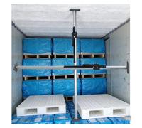 AMUFJJ Barre de Calage Lot De 2 Barres Chargement pour Lit Camionnette, À Cliquet Réglables avec Coussinet Antidérapant pour Mini-fourgonnette/remorque/Caravane(130-168 cm (4.3-5.5 ft))