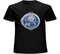 Amulet of Daylight T-Shirt Men Adventure Movie T Shirt Trollhunter Tshirt Cotton 3D Anime Top Tee Streetwear Harajuku Black XL