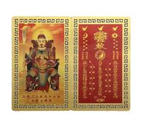 Amulette annuelle de bon augure gardien, style chinois Feng Shui, protection de la richesse, amulettes porte-bonheur, festival du printemps, cartes de bénédiction pour l'année du cheval, carte de