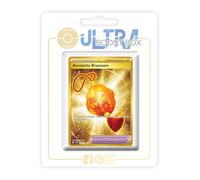 Amulette Bravoure 175/142 Dresseur Secrète Gold - Myboost X Écarlate et Violet 7 Couronne Stellaire - Coffret de 10 Cartes Pokémon Françaises