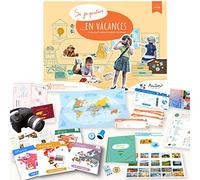 Amulette - Coffret Si Je Partais en Vacances - Jeu Éducatif 6 à 10 Ans - 50+ Accessoires pour Jouer au Voyageur - Jouet Cadeau Enfant Fille Garçon Voyage - Fabriqué en France - VACA