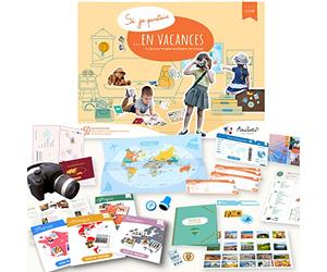 Amulette - Coffret Si Je Partais en Vacances - Jeu Éducatif 6 à 10 Ans - 50+ Accessoires pour Jouer au Voyageur - Jouet Cadeau Enfant Fille Garçon Voyage - Fabriqué en France - VACA