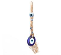 Amulette en Verre Turc, Charme Talisman Turc du Mauvais œil, Petits pendentifs en glaçure colorée et en résine, Charme de bénédiction d'oeil Porte-Bonheur Bleu Classique, Ornements