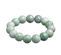 amulette Feng Shui en Jade Naturel en Perles de Fleur de Talisman Pierre Porte-Bonheur en Perles Extensibles en Jade pour Femmes Hommes Attirer la Richesse la Bonne Fortune