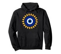 Amulette Graphique « Evil Eye is Nazar » avec breloque de Protection Grecque Sweat à Capuche