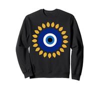 Amulette Graphique « Evil Eye is Nazar » avec breloque de Protection Grecque Sweatshirt