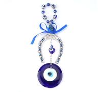 Amulette Mauvais Œil Turque, Perle de Verre Bleue Décorative, Pendentif Porte-Bonheur Traditionnel pour Décoration Murale Intérieure