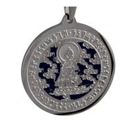 Amulette médicale Bouddha avec miroir