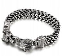 Amulette nordique des loups vikings 316L 215 BRANSOLET