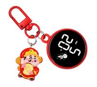 Amulette porte-bonheur pour sac à main, pendentif porte-clés de montre électronique LED | Accessoires de porte-clés portables porte-clés porte-clés de voiture pour sac à main, ornement de sac à dos